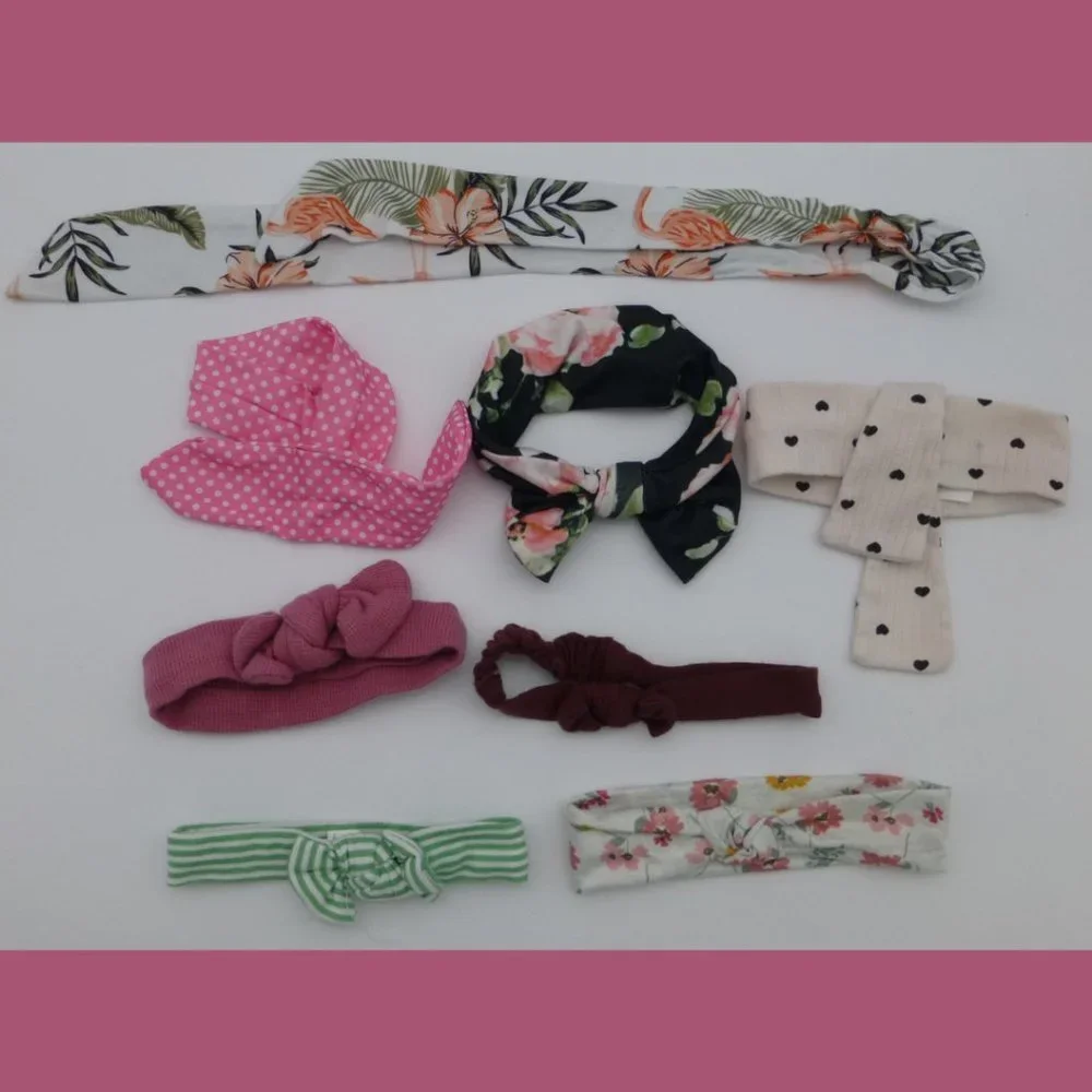Lot of 8 Baby Girl Head Bands